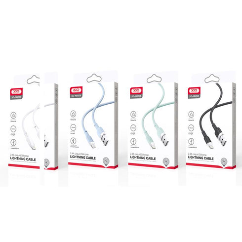 XO NB208 Liquid Silicone Data Lightning Cable 1m Green