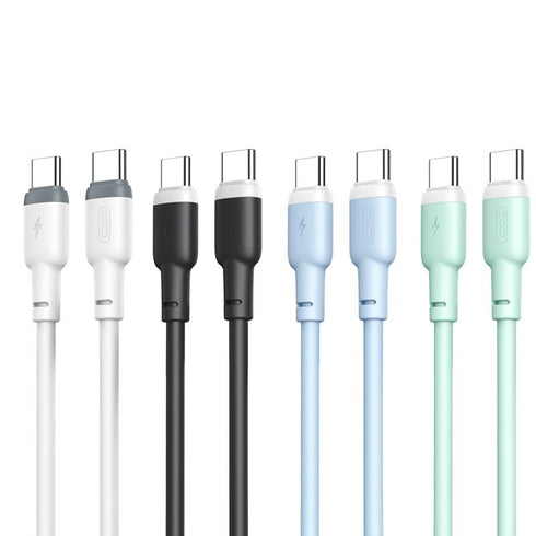 XO NB208 Liquid Silicone Data TypeC Cable 1m Blue