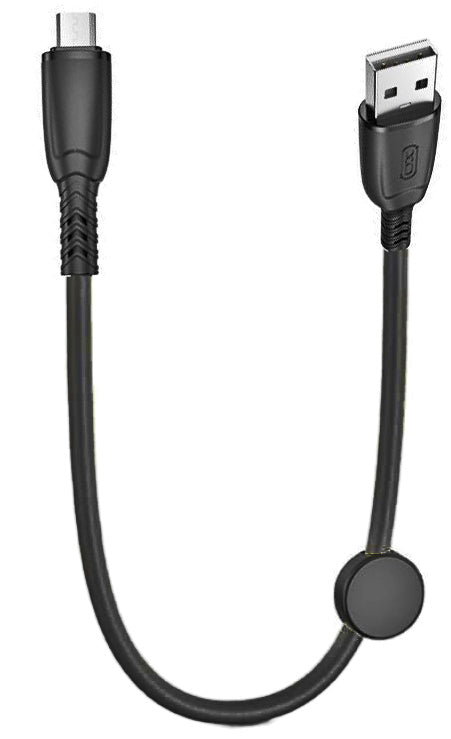 XO NB247 Suluo Series Portable Silicone 6A Micro Data Cable L=25cm with Cable Clip