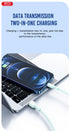 XO NB212 2.1A USB Καλώδιο for Lightning 1m Ροζ