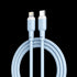XO NB208A Liquid Silicone Data Type-c to Lightning 20W cable 1m Blue