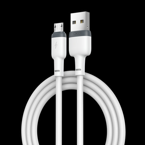 XO NB208 Liquid Silicone Data Lightning Cable 1m White