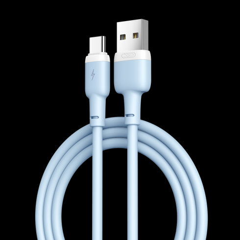 XO NB208 Liquid Silicone Data TypeC Cable 1m Blue
