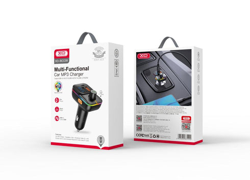 XO BCC09 Φορτιστής Αυτοκινήτου Bluetooth MP3 με TF card slot + PD 25W