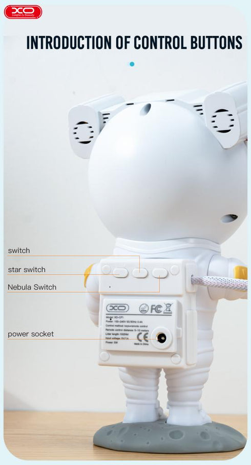XO CF1 Astronaut Star Projector Lamp