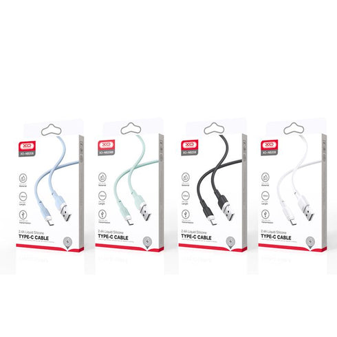 XO NB208B Liquid Silicone Data Type-c to Type-c 60W cable 1m Blue