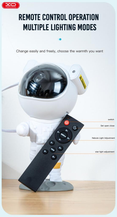 XO CF1 Astronaut Star Projector Lamp