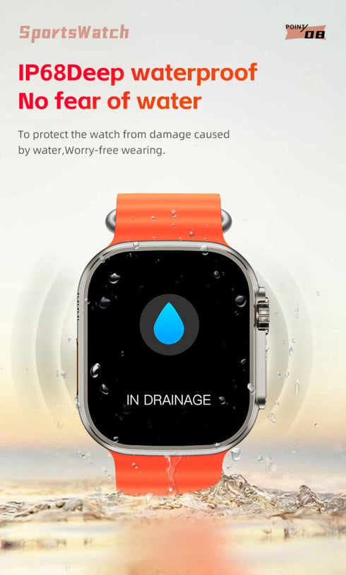 XO M8 PRO smart sports call watch Black