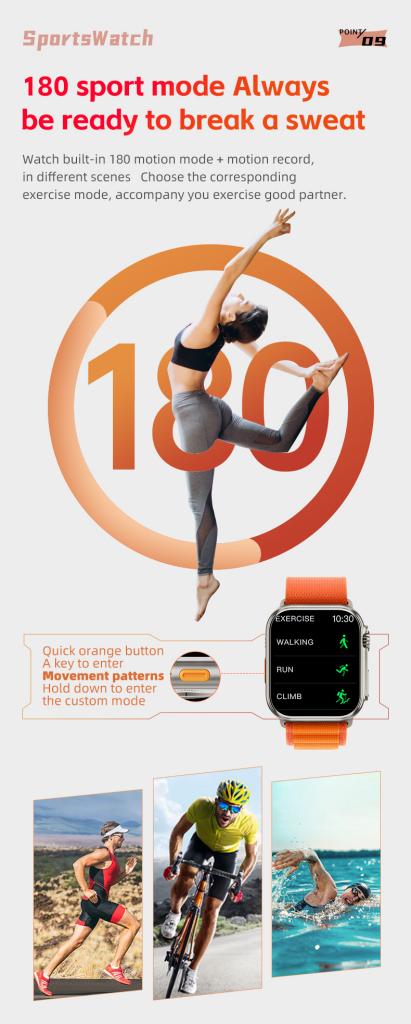 XO M8 PRO smart sports call watch Black