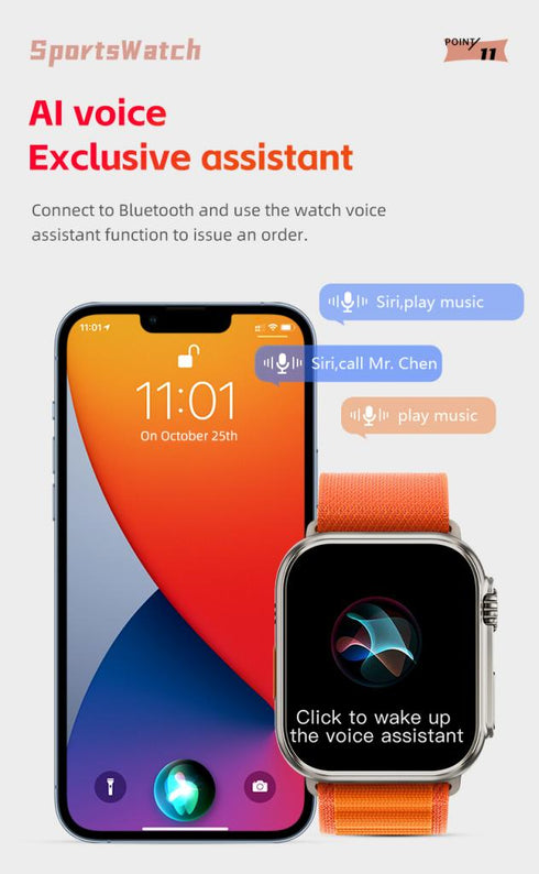 XO M8 PRO smart sports call watch Black