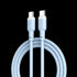 XO NB208B Liquid Silicone Data Type-c to Type-c 60W cable 1m Blue