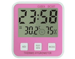 ΘΕΡΜΟΜΕΤΡΟ-ΥΓΡΟΜΕΤΡΟ ΨΗΦΙΑΚΟ ΜΕ ΡΟΛΟΪ ΡΟΖ DC107 CHR