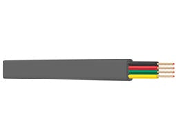 Telephone Cable 4C 4x7x0.12 Black