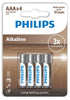 Philips Eco Αλκαλική LR03 AAA (4 τμχ)