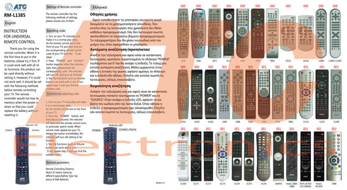 Τηλεχειριστήριο Universal για Vestel Smart L 1385