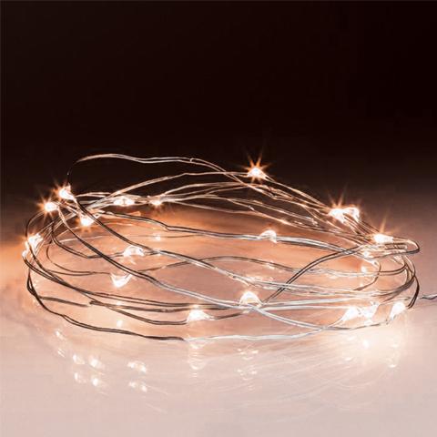 30LEDs ΣΥΡΜΑ BRASS/AMBER WARM 3μ ΓΙΑ 3ΑΑ ΜΠΑΤΑΡΙΑ