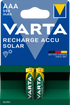 Varta Επαναφορτιζόμενη Solar 550mAh HR03 AAA (2τμχ)