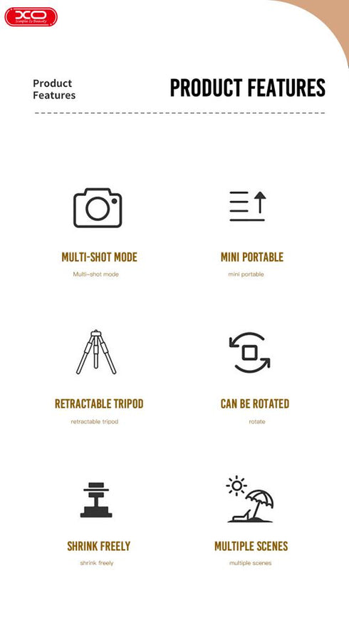 XO SS09 Τρίποδο Bluetooth με κοντρολ