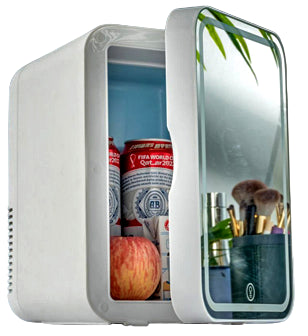 XO CZ015 Home and car dual use Thermoelectric containers with makeup mirror, 8-inch