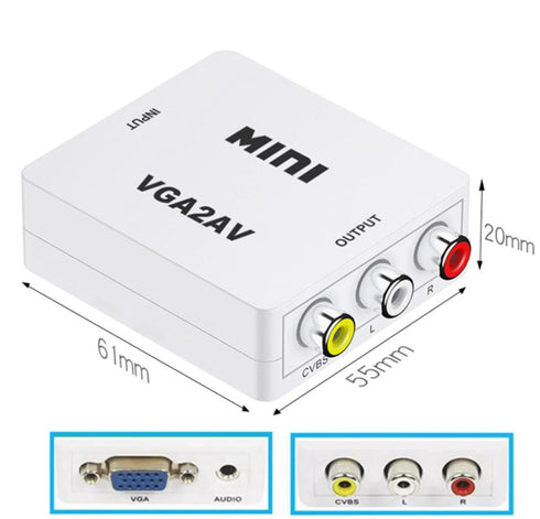 Μετατροπέας VGA σε Audio Video Out