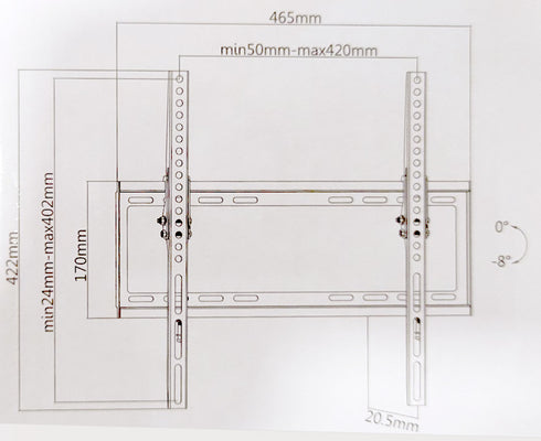 ATC Βάση TV Επιτοίχια ATC-055 32"- 55"